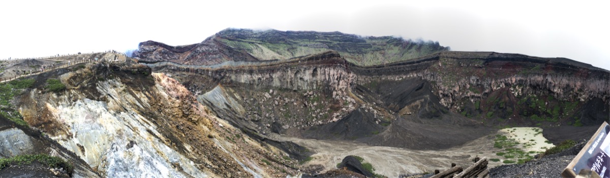 Mt. Aso caldera panorama