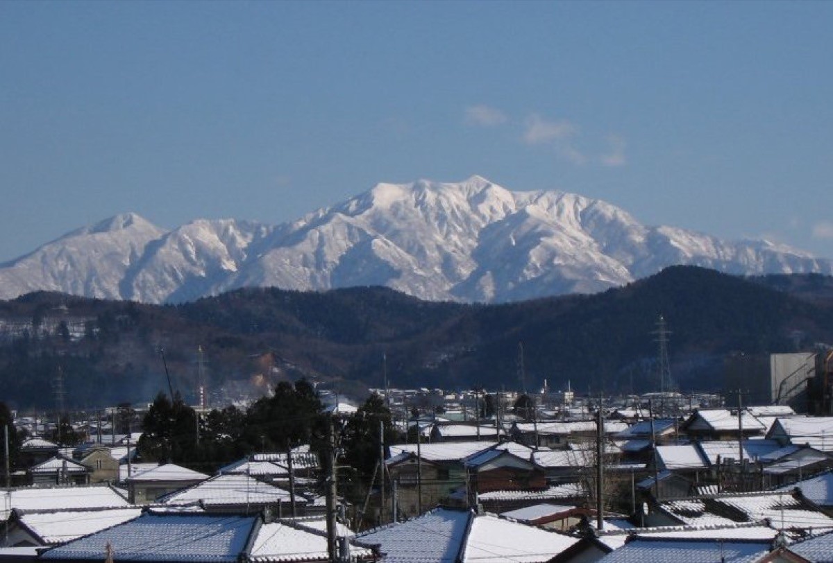 Mount Awa in fresh snow