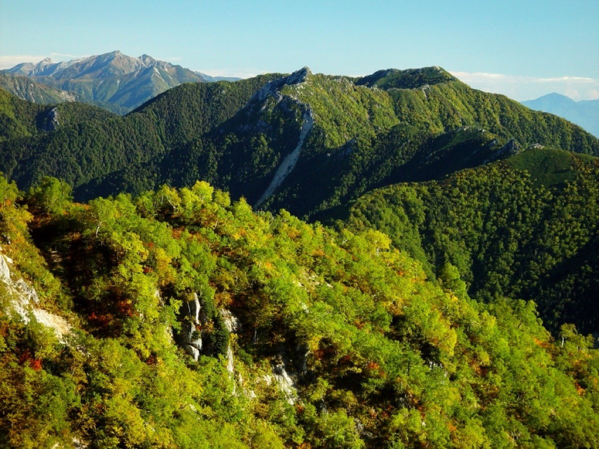 Mt. Gaki from Kassen-one ridge