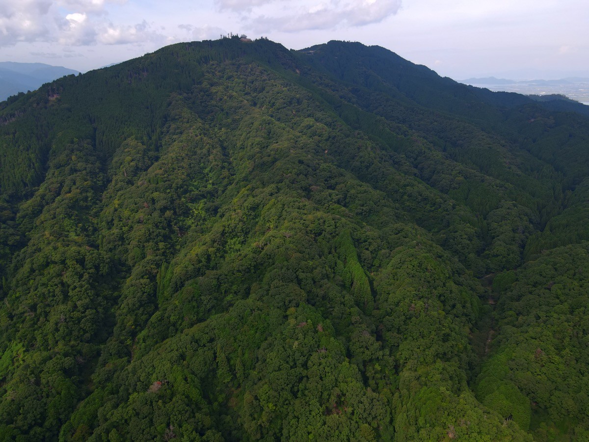 Aerial view of Mount Hiei