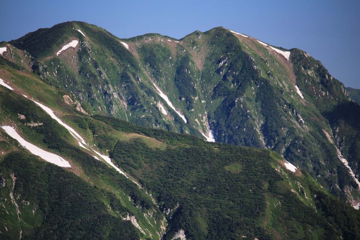 Mt. Kekachi seen from Mt. Tsurugi