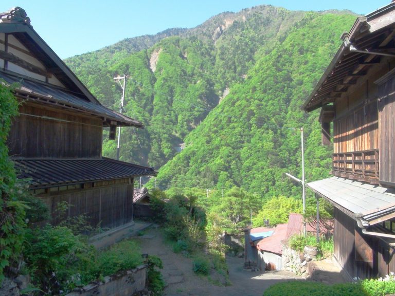 Mt. Shichimen seen from Akasawa