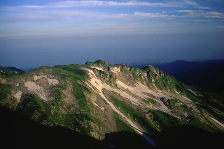 Mt. Tsurugi-gozen seen from Mt. Bessan